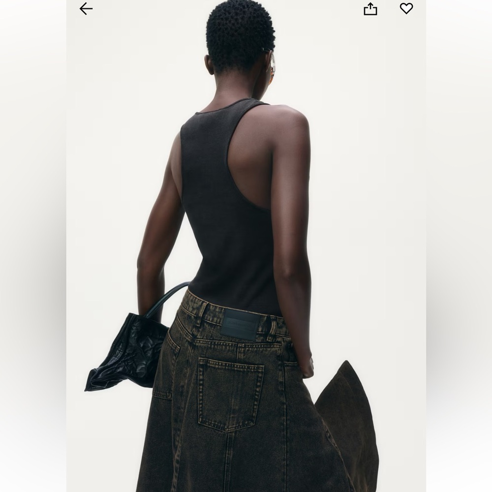NWT GLENN MARTENS H&M RIBBED TANK TOP - Picture 3 of 5